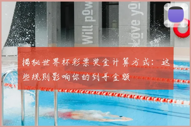 揭秘世界杯彩票奖金计算方式：这些规则影响你的到手金额